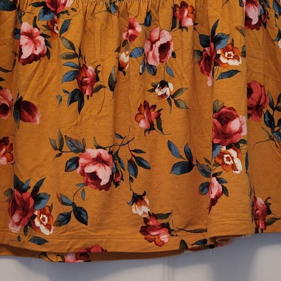 BOHO Shirt by Ricki's Floral Off Shoulder Style Size S/P - Picture 9 of 11